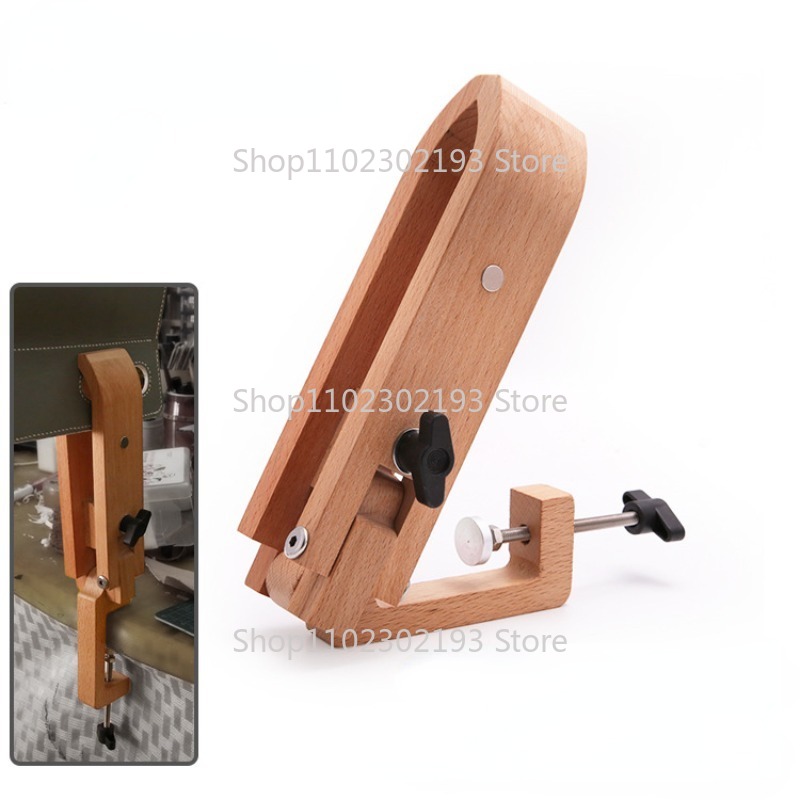 Rivet Setter Tool - Foldable Wooden Clamp Adjustable Wood Leather