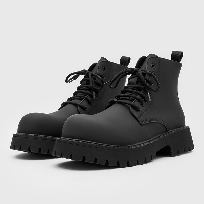 Leatherwork Designs - Size 38-46 Men Black High-top Combat