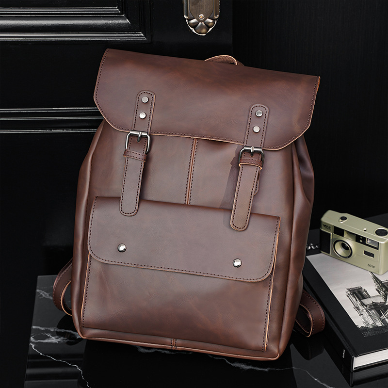 Vintage Men's Leather Backpack - Leather Work Rucksack Mens review and price