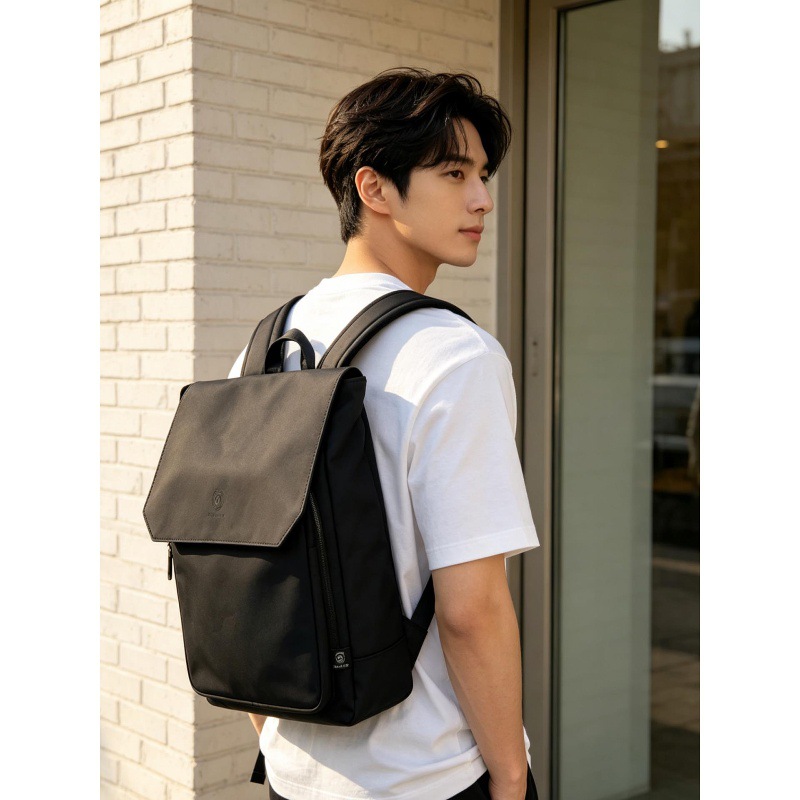High Quality Flap PU Leather L - Leather Work Rucksack Mens review and price