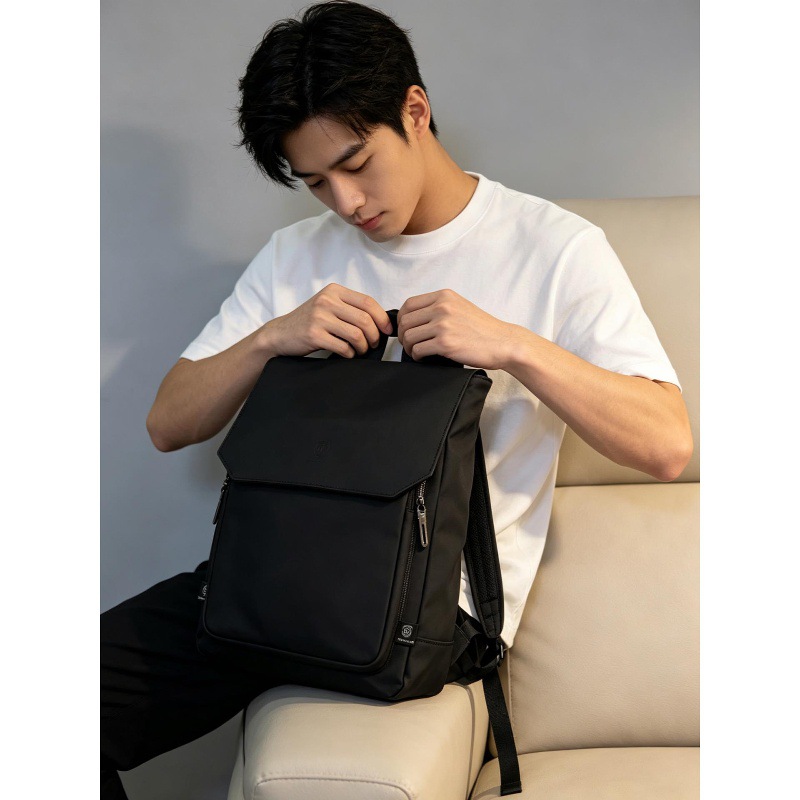 High Quality Flap PU Leather L - Leather Work Rucksack Mens review and price