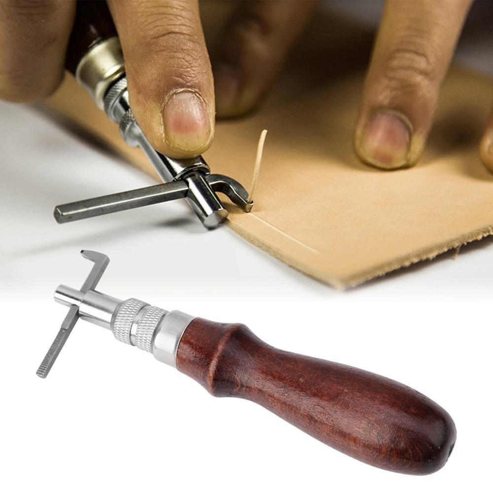 1PC Adjustable Leather Edge St - Groover Stitching Tool review and price
