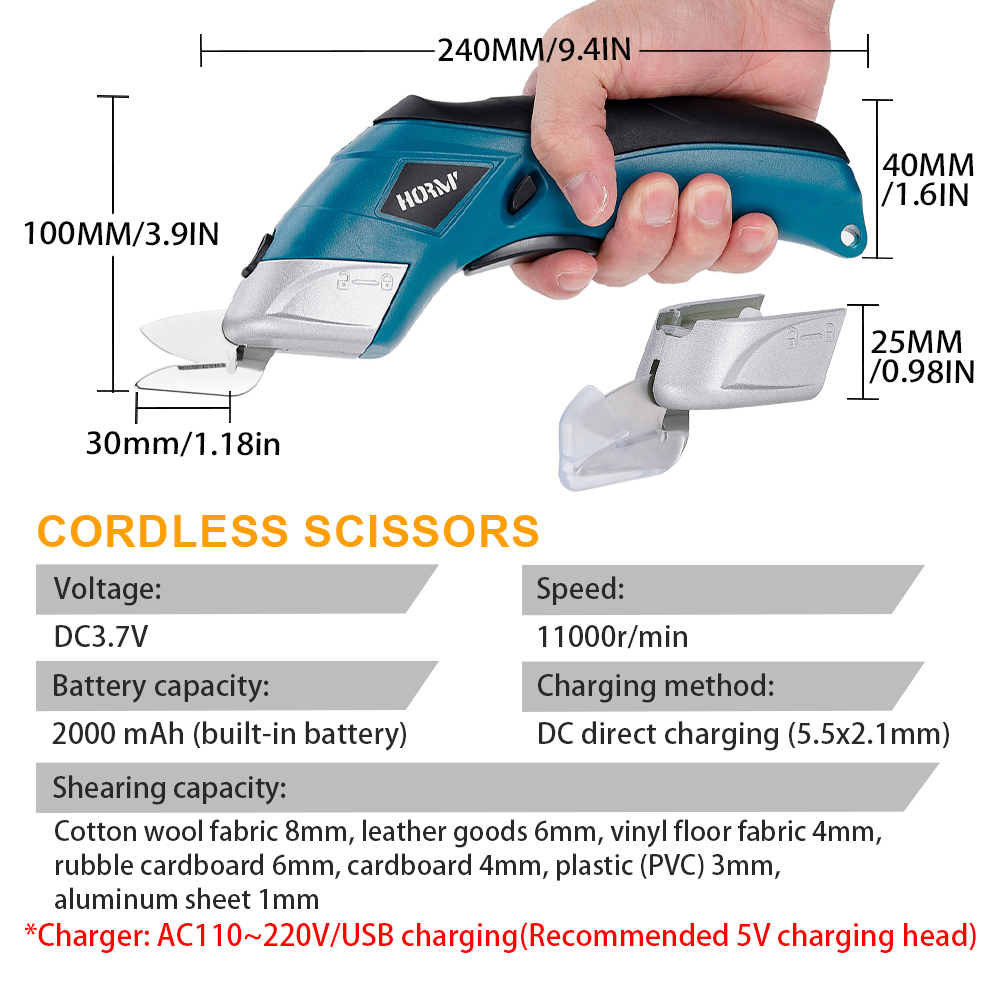 Hormy 3.6V Charging Small Scis - Leatherwork Machine review and price