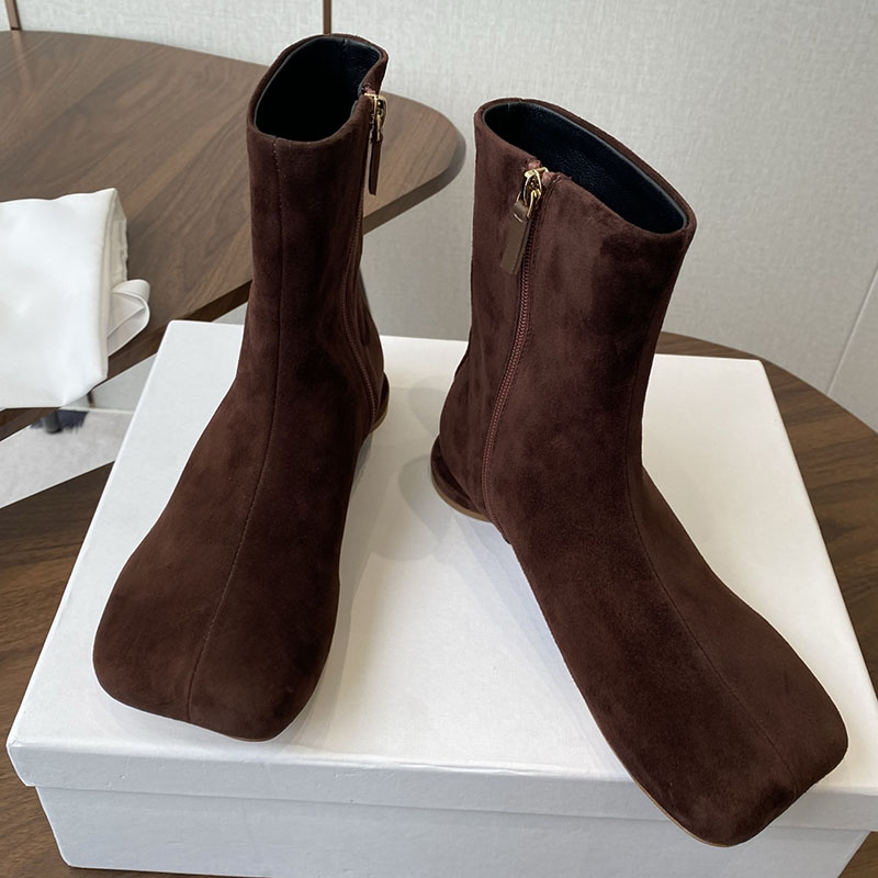 Chelsea Boots Women Suede Flat - Leatherwork Designs review and price