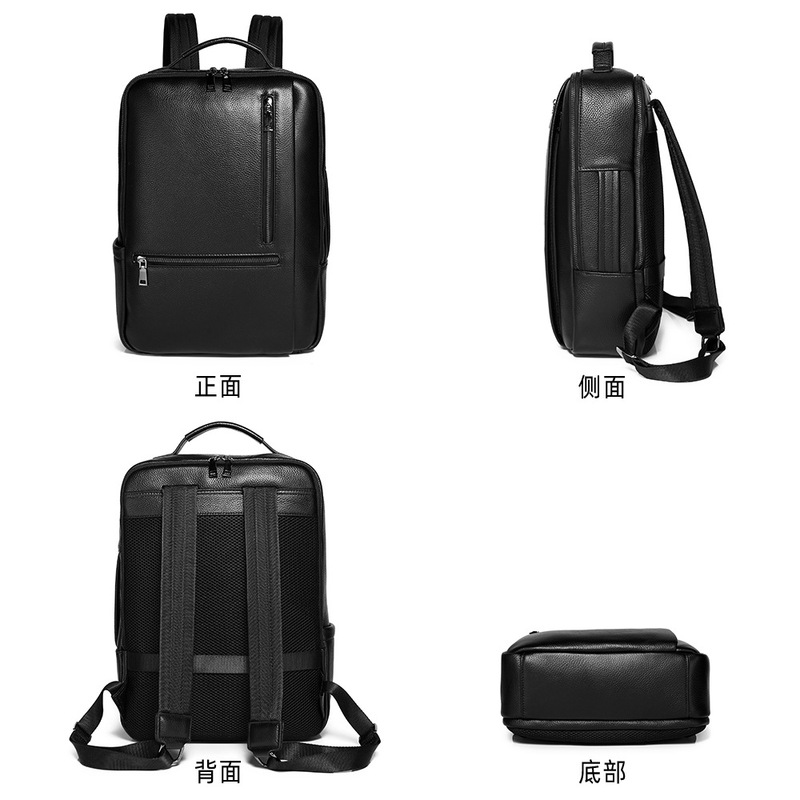 Black Genuine Leather Laptop B - Leather Work Rucksack Mens review and price