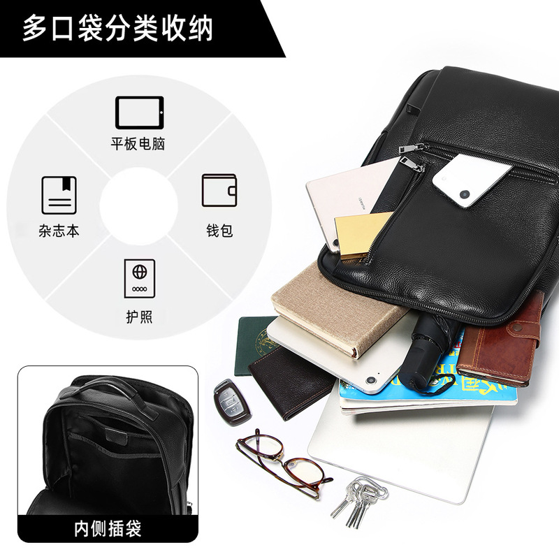 Black Genuine Leather Laptop B - Leather Work Rucksack Mens review and price