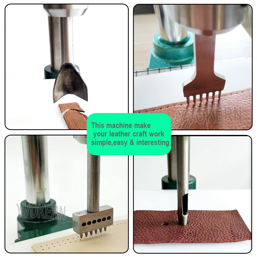 Silent Leather Hole Punch Mach - Leatherwork Hand Press review and price