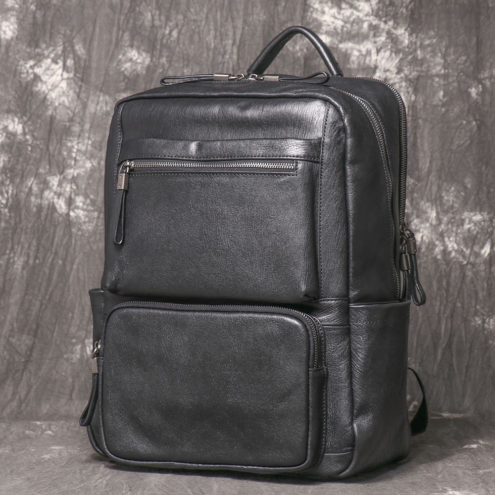 Black Genuine Leather Backpack - Leather Work Rucksack Mens review and price