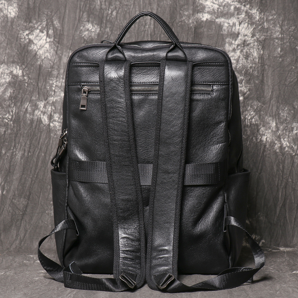 Black Genuine Leather Backpack - Leather Work Rucksack Mens review and price