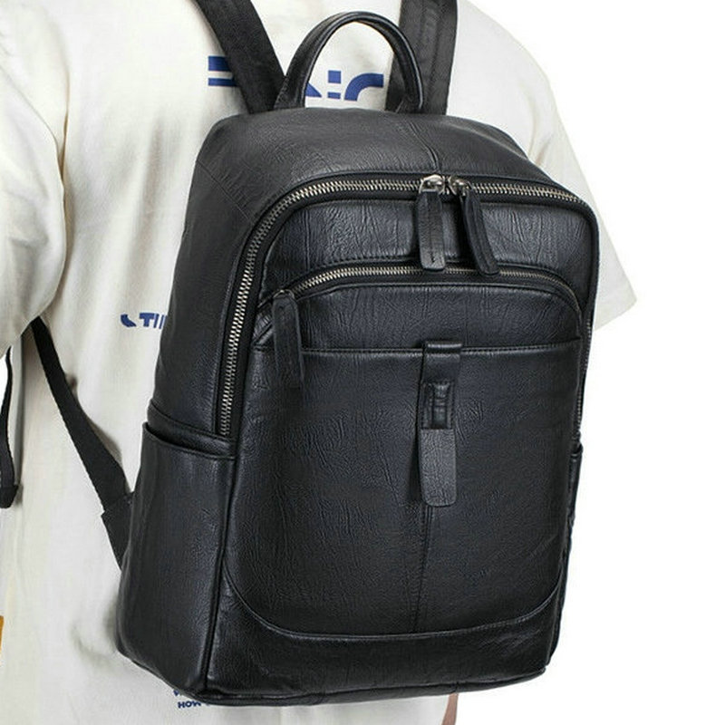 Black Man Genuine Leather Back - Leather Work Rucksack Mens review and price