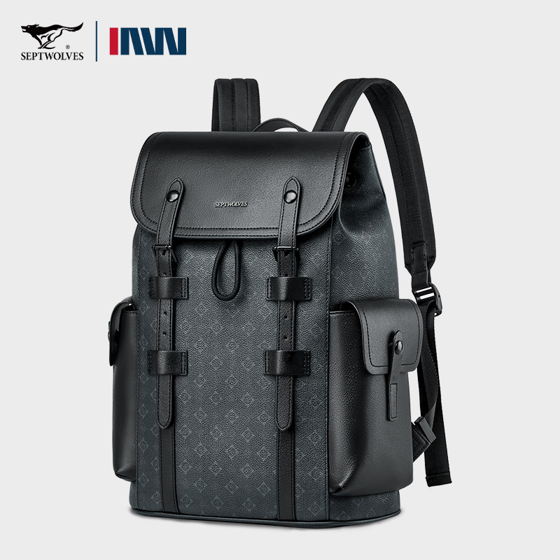 Septwolves High Quality Busine - Leather Work Rucksack Mens review and price