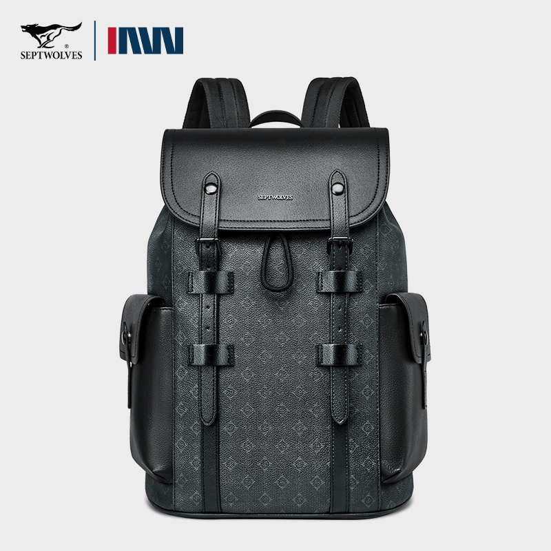 Septwolves High Quality Busine - Leather Work Rucksack Mens review and price