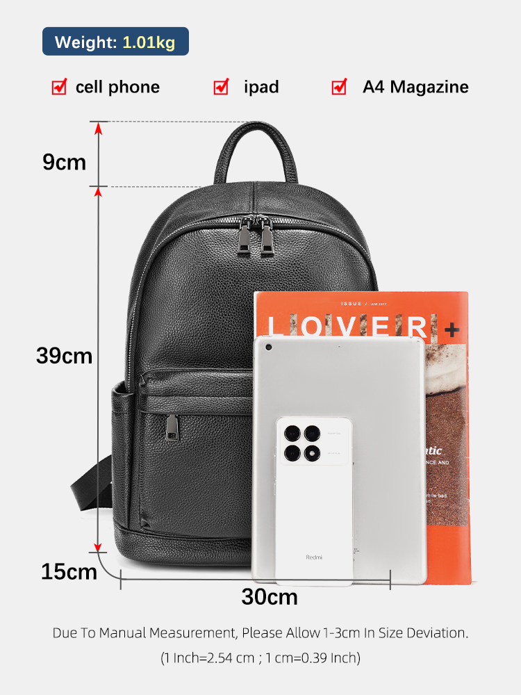 Zency Men Backpack Cow Leather - Leather Work Rucksack Mens review and price